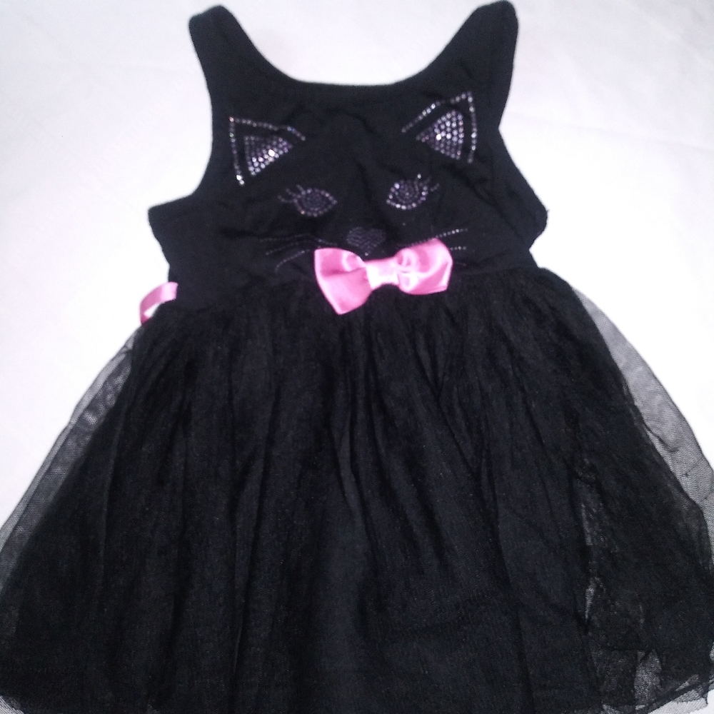 Girls sz 2 cat kitty sparkle bling tutu dress